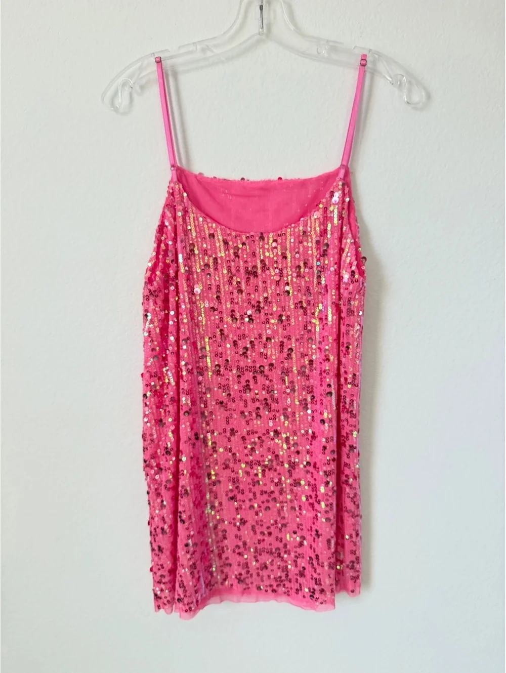 Free People Intimately Sleeveless Sequin Midnight Kiss Mini Slip Dress Size M